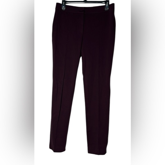 AKRIS PUNTO Skinny Legs Burgundy Trousers Size 6 - Picture 1 of 9